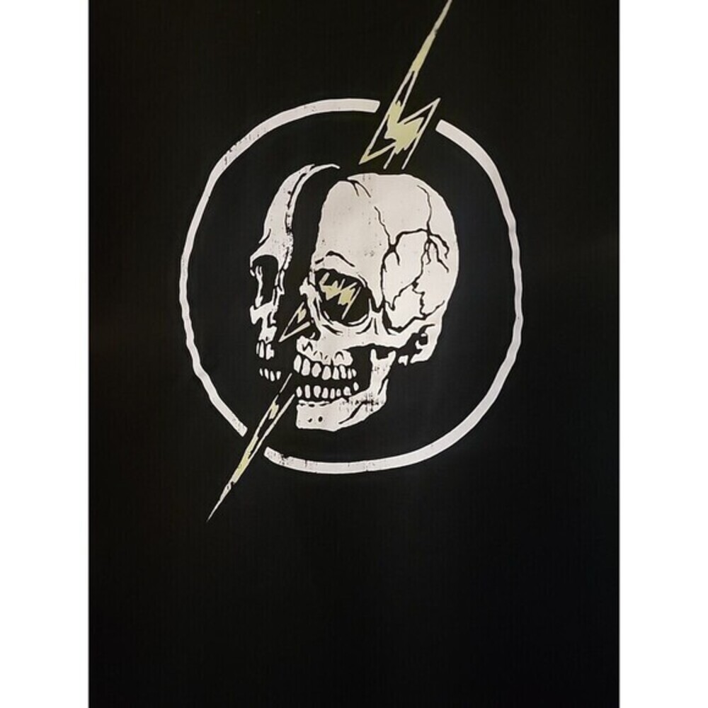 New‎ Shok Skull Lightning bolt Men's T-Shirt Med Streetwear Grunge Excellent B7